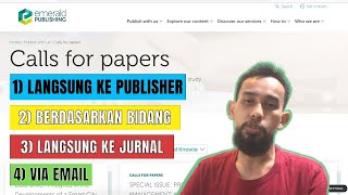 CARA MENEMUKAN CALL FOR PAPERS  SPECIAL ISSUE JURNAL  TIPS [upl. by Trixie]