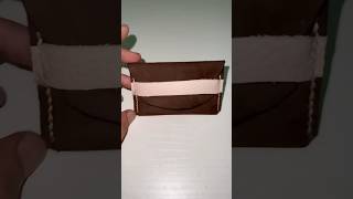 Ultimate Minimal Leather Card Holder for Stylish Organization EverydayCarry Fashion diy handmade [upl. by Zilla]