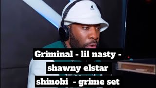 Griminal lil Nasty Shinobi 95 DJ Elstar  2024 Grime Set [upl. by Camel]