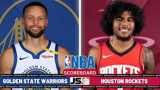 Golden State Warriors Vs Houston Rockets  NBA Live PlayByPlay Scoreboard 2024 [upl. by Rakia904]