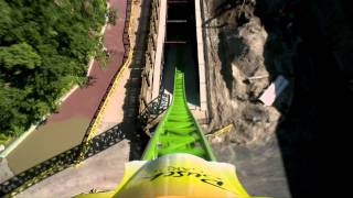 Cheetah Hunt Full Front Row POV at Busch Gardens Tampa [upl. by Dachy]