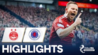 Aberdeen 21 Rangers  Aberdeen Extend undefeated Streak  William Hill Premiership [upl. by Lussier]