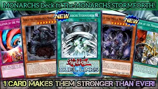 FINALLY NEW MONARCHS STORMFORTH Monarch Deck ft New Support DUEL LINKS [upl. by Laenej39]