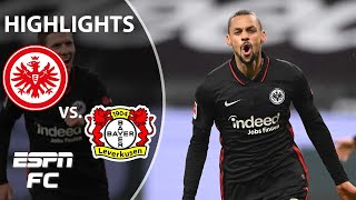 Eintracht Frankfurt score 5 in comeback win vs Bayer Leverkusen  Bundesliga Highlights  ESPN FC [upl. by Brawley]