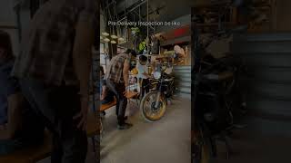 Pre delivery inspection 😱of himalayan450 royalenfieldhimalayan royalenfield [upl. by Eserrehs445]