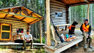 Building an Off Grid Log Cabin  MY SUMMER IN THE MAINE WOODS Full Movie [upl. by Atiuqahs]