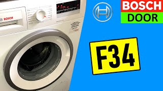 Bosch Washing Machine F34 Error  Bosch Washing Machine Door wont open and How to Open it [upl. by Mollie651]