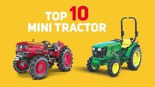 Mini Tractors  Top 10 Mini Tractors  Mini Tractor Video  Mini tractor series [upl. by Ahtoelc239]