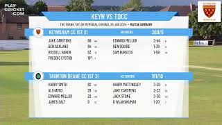 Keynsham CC 1st XI v Taunton Deane CC 1st XI [upl. by Farrison]