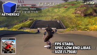 AETHERSX2 EMULATOR PS2 2024 TONY HAWKS DOWNHILL JAM ANDROID  SNAPDRAGON 712 [upl. by Norrahc]