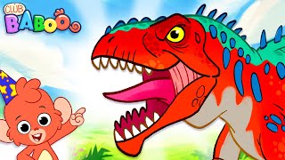 Club Baboo and the Dinosaurs  Watch out for that Velociraptor Baboo  Dinos for Kids [upl. by Ari]