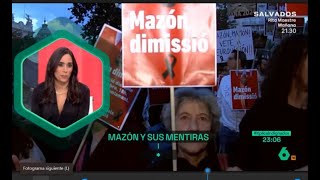 Pilar Velasco Manifestación de más de 130 000 personas en Valencia pidiendo la dimisión de Mazón [upl. by Henghold382]