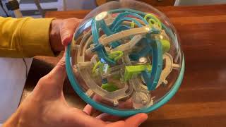 Perplexus Rebel 3D Maze 170 Solving without Drop like Addictaball Spin Master [upl. by Loftis]