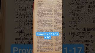 Proverbs 51117 KJV [upl. by Adelpho]