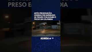 Após perseguição homem com mandado de prisão por roubo é preso em Ceilândia [upl. by Heddy]