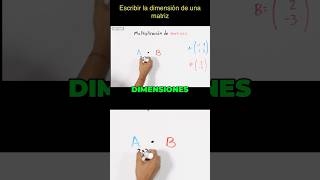 Escribir las dimensiones de una matriz algebra matematicas [upl. by Ahsoik]