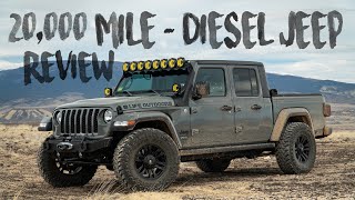 Jeep Gladiator EcoDiesel  20000 Mile Review [upl. by Nosoj]