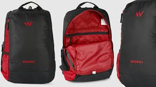 Wildcraft Unisex Black amp Red Streak 10 Solid Backpack Unboxing  Wildcraft Bag  Backpack review [upl. by Ertnod820]