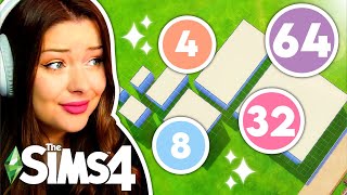 Building a House in The Sims 4 But Each Room DOUBLES in Size  Sims 4 Build Challenge [upl. by Enilekaj]