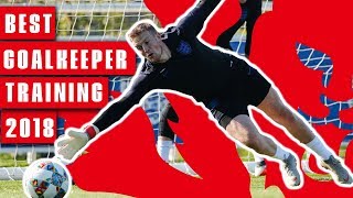 Incredible Diving Saves amp Double Shot Blocks  Best of Goalkeeper Training 2018  England [upl. by Ecnirp]