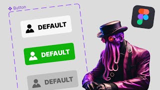 Figma tutorial for beginner How to create variants for buttons [upl. by Acire294]