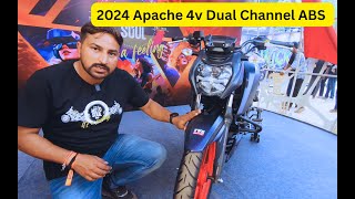 2024 TVS Apache RTR 160 4V Dual Channel ABS Exclusive [upl. by Nylac]