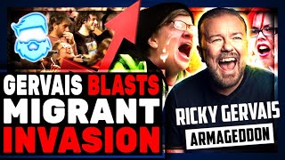 Ricky Gervais EXPERTLY DEMOLISHES Migrant Invasion Propaganda amp Leftist Journalists MELTDOWN [upl. by Joshuah]