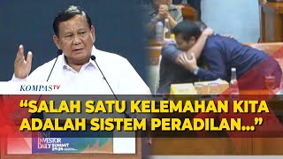 Prabowo Janji Perbaiki Kesejahteraan Hakim dan Sistem Peradilan Investor Akan Tenang [upl. by Lynch799]