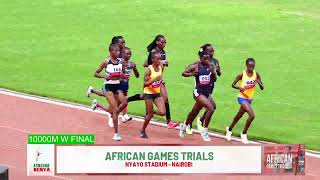 African Games Trials10000M Women FINAL [upl. by Nyllij]