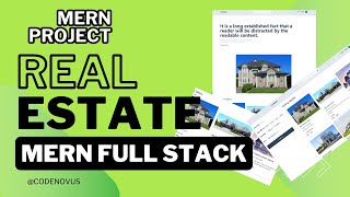 MERN Stack Project Real Estate Application Built with React MERN jwt redux  Part01 [upl. by Wiese787]