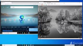Windows10リモートデスクトップ接続実演２０２１ [upl. by Ocinom]