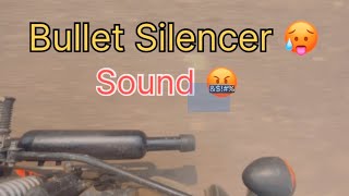 Bullet silencer op sound 🥵 Hot silencer 🤓bullet350 bulletlover trending [upl. by Assetak]