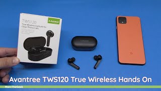 Avantree TWS120 True Wireless Hands On [upl. by Keavy]