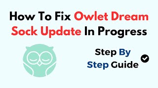 How To Fix Owlet Dream Sock Update In Progress [upl. by Aschim]