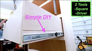 Install drawer slides without a jig [upl. by Yendic]