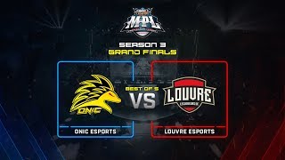 MPL ID S3 PLAYOFF GRAND FINAL ONIC ESPORTS vs LOUVRE ESPORTS [upl. by Ahsiatal]