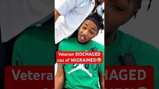 Veteran DISCHAGED cuz of MIGRAINES😭 neckpain Chiropractic Trending Short [upl. by Babs]