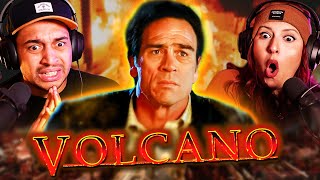 VOLCANO 1997 MOVIE REACTION  OUR DISASTER FILM JOURNEY BEGINS  FIRST TIME WATCHING  REVIEW [upl. by Towney]