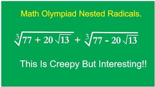 Math Olympiad Nested Radicals  Algebra Cubic Identity Polynomial Synthetic Division [upl. by Owades171]