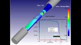 SFTC Deform 3D Tensile Test DIN 50125 AISI 1045 Ck45 [upl. by Omolhs]