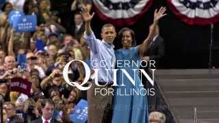 Governor Pat Quinn TV Ad  quotFirst Lady Michelle Obamaquot [upl. by Alameda]