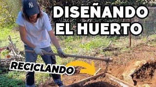 Planteando el NUEVO HUERTO con materiales RECICLADOS Vlog163 [upl. by Paluas]