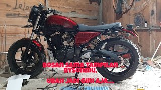 yamaha byson custom  ubah yamaha byson jadi model begini aja  🔴leles custom [upl. by Lucrece]