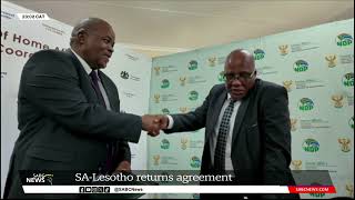 SA Lesotho sign returns agreement [upl. by Nivrad]