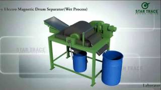 Laboratory Electro Magnetic Drum Separator Wet Process [upl. by Allenad526]