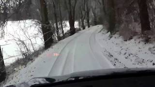 BMW X6 driving uphill in snow [upl. by Ahsinat]