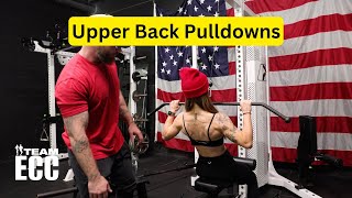 How To Upper Back Pulldowns [upl. by Ahras]