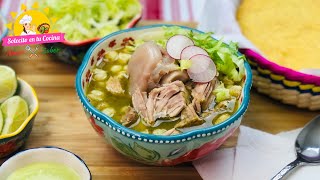 Pozole Verde en Instant Pot  Receta SUPER FACIL [upl. by Arikat]