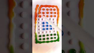 🇮🇳🫡🟠⚪️🟢Water Colour Drops 💦 Satisfying Video oddlysatisfying trending happyindependenceday [upl. by Burris]