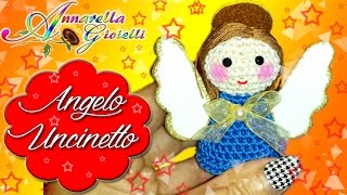 Tutorial Angelo di Natale allUncinetto  Angelo Amigurumi  How to crochet a Christmas Angel [upl. by Nairb]